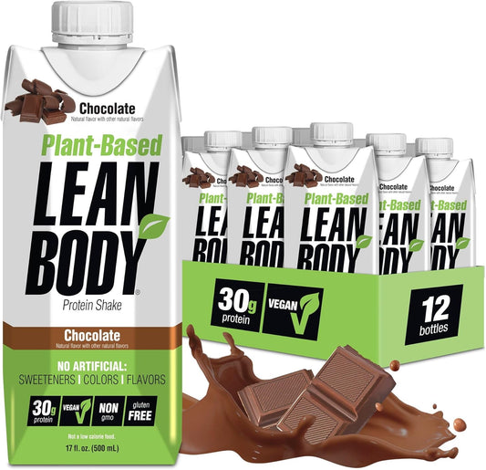 Lean Body Ready-to-Drink, Plant-Based Vegan Chocolate Protein Shake