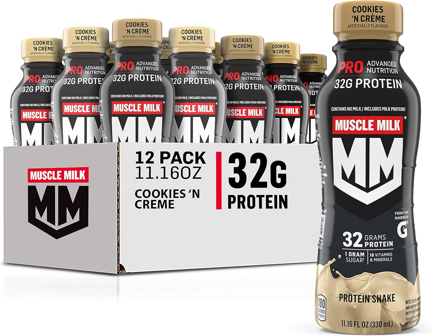 Muscle Milk Pro Series Protein Shake - 40g Protein - 32g Protein(12pack))