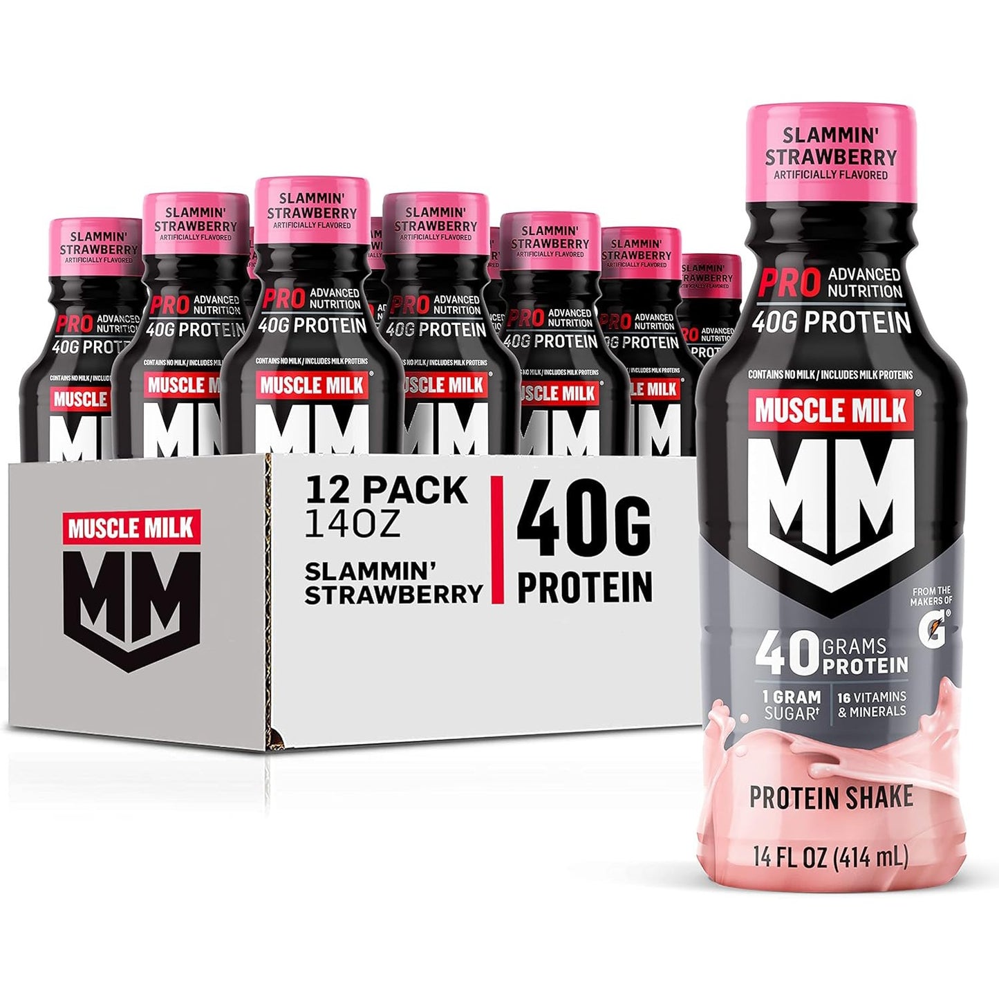 Muscle Milk Pro Series Protein Shake - 40g Protein - 32g Protein(12pack))