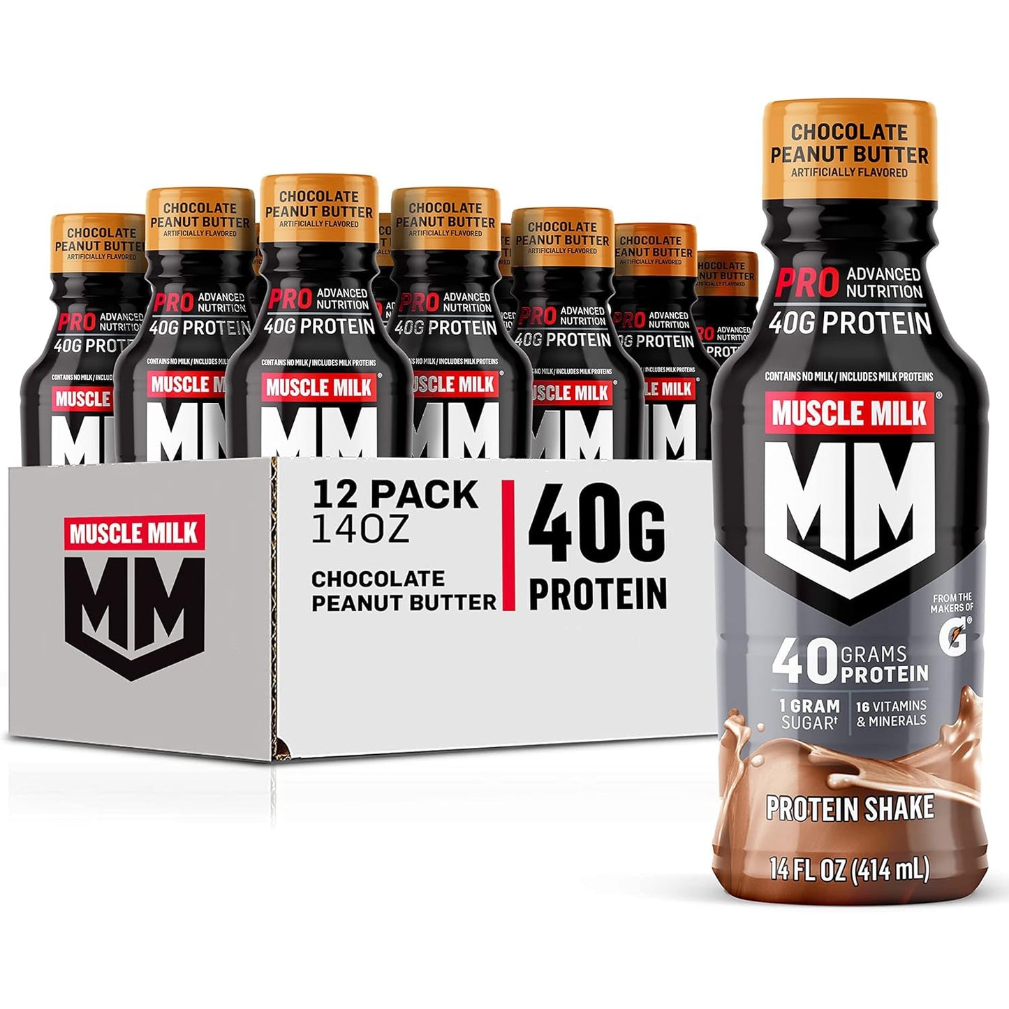 Muscle Milk Pro Series Protein Shake - 40g Protein - 32g Protein(12pack))